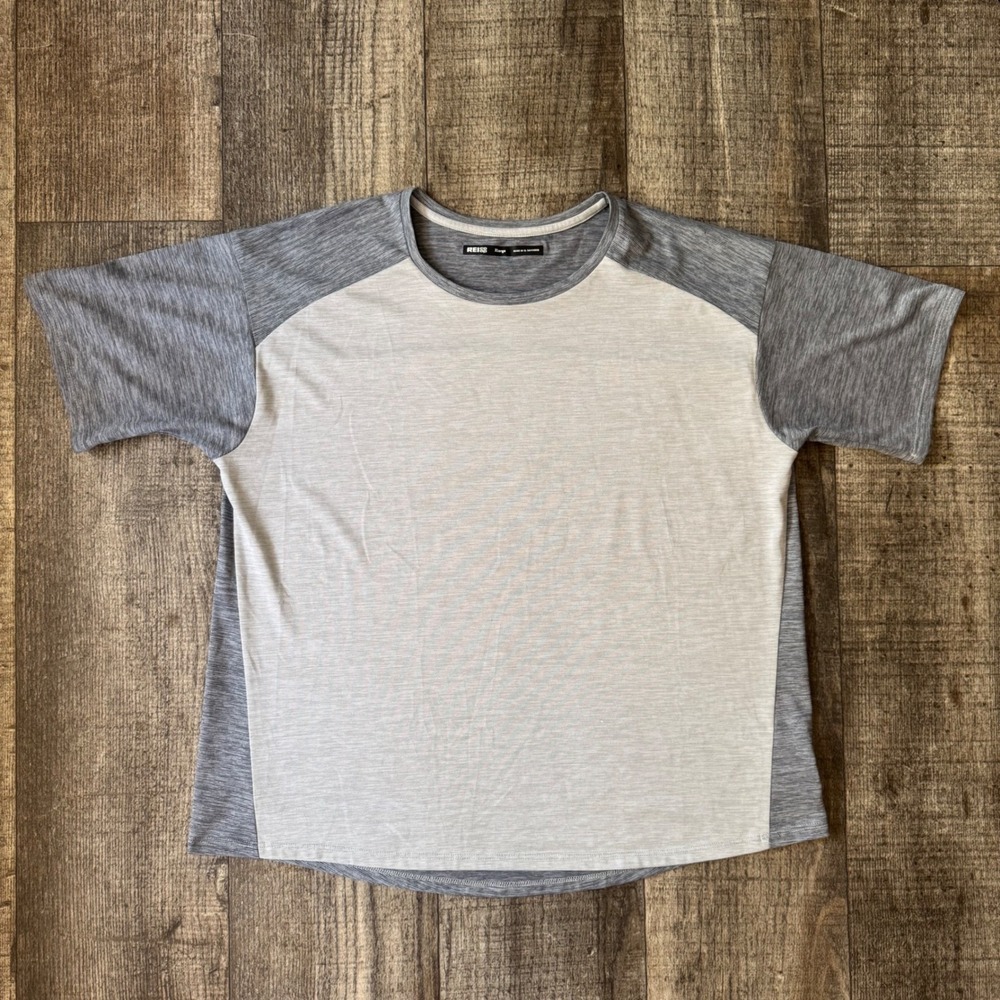 REI Co-op Womens XL Athletic Shirt Gray Short Sleeve Performance Tee Hiking XL